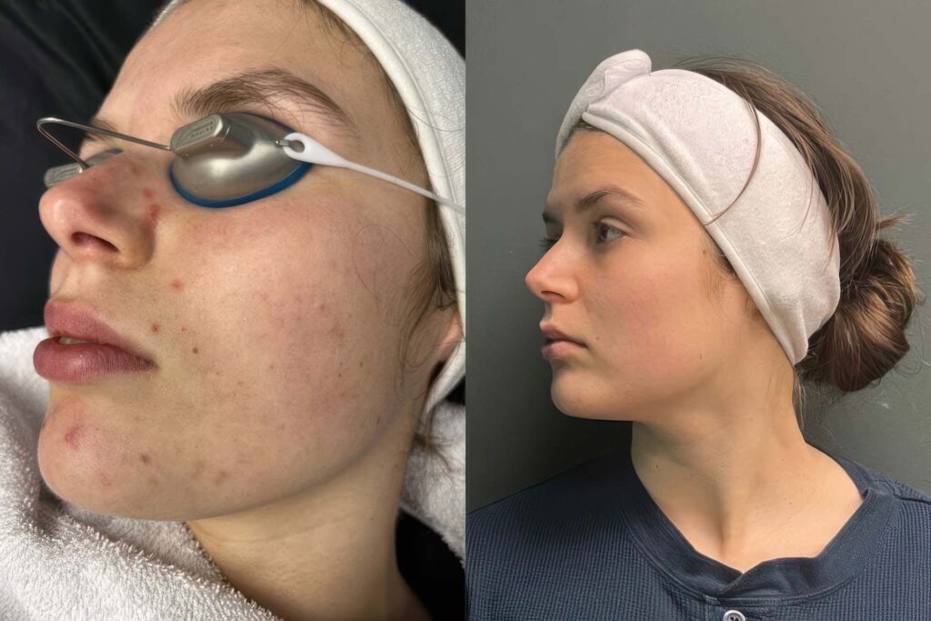 AviClear acne treatment transformation by Jade Clinics